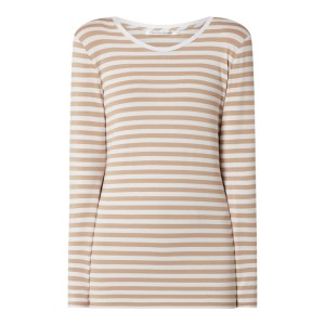 Bluzka z długim rękawem z wzorem w paski