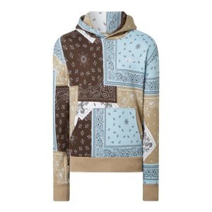 Bluza z kapturem ze wzorem na całej powierzchni model ‘Bandana’