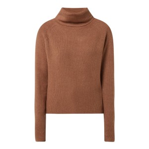 Sweter z wywijanym kołnierzem z dodatkiem wełny