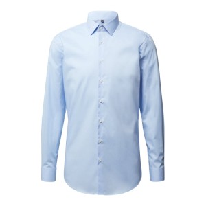 Koszula biznesowa o kroju slim fit z popeliny