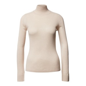 Sweter z wywijanym kołnierzem z mieszanki jedwabiu i wełny model ‘Samovar’
