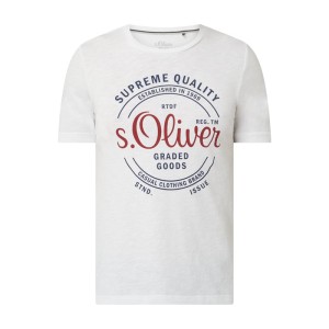 T-shirt o kroju regular fit z nadrukiem z logo