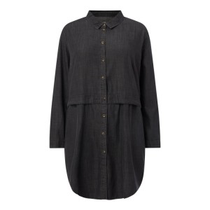Sukienka koszulowa PLUS SIZE z imitacji denimu model ‘Claire’