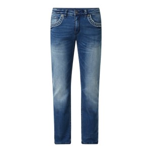 Jeansy o kroju straight fit z dodatkiem streczu model ‘Boris’