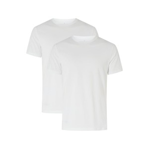 T-shirt o kroju regular fit z bawełny pima w zestawie 2 szt.