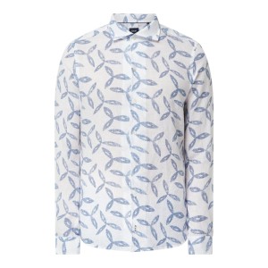 Koszula lniana o kroju slim fit model ‘Peppe’