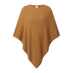 Ponczo z mieszanki wiskozy i bawełny