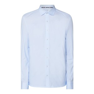Koszula biznesowa o kroju slim fit z dżerseju
