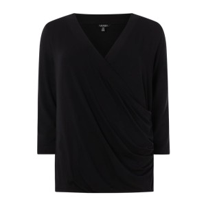Sweter PLUS SIZE w kopertowym stylu model ‘Alayja’