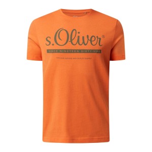 T-shirt o kroju regular fit z bawełny