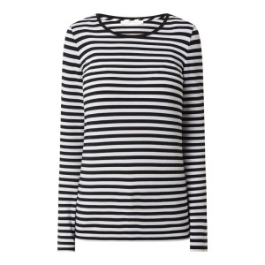 Bluzka z długim rękawem z wzorem w paski