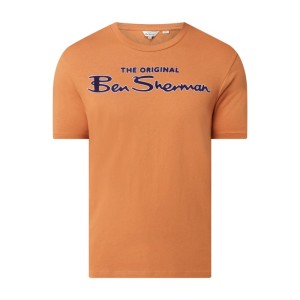 T-shirt o kroju regular fit z bawełny ekologicznej
