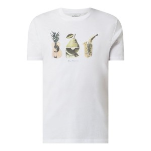 T-shirt o kroju regular fit z bawełny ekologicznej