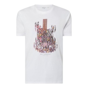T-shirt o kroju regular fit z bawełny ekologicznej
