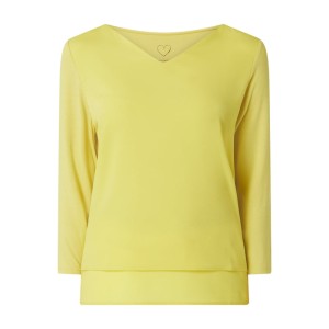 Bluzka z dołem z efektem dwóch warstw