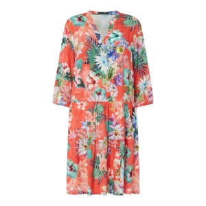 Sukienka PLUS SIZE z wzorem na całej powierzchni