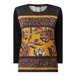 Bluzka z przodem w kontrastowym kolorze