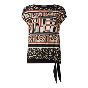 Bluzka z przodem w kontrastowym kolorze