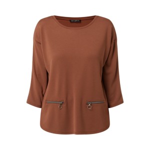 Bluzka z paskami w kontrastowym kolorze