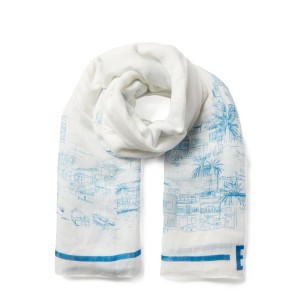 Chusta z mieszanki wiskozy i lnu model ‘C_LINA’