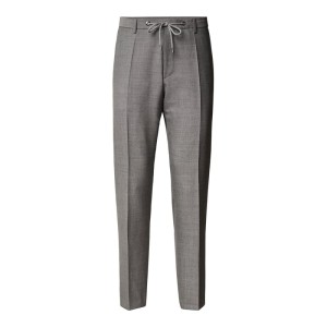 Spodnie do garnituru o kroju slim fit z żywej wełny model ‘Bardon’