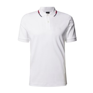 Koszulka polo z paskami w kontrastowym kolorze