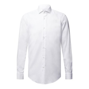 Koszula biznesowa o kroju slim fit z diagonalu