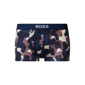 Obcisłe bokserki z nadrukiem z logo i wzorem na całej powierzchni