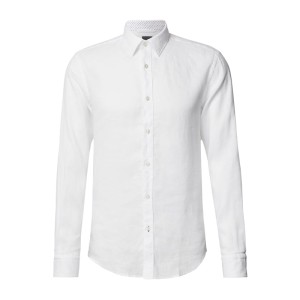 Koszula lniana z listwą guzikową