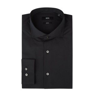 Koszula biznesowa o kroju slim fit z popeliny