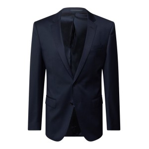 Marynarka na 2 guziki o kroju slim fit z czystej żywej wełny