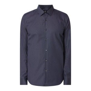 Koszula biznesowa o kroju slim fit z dodatkiem streczu model ‘Isko’