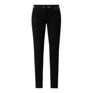 Jeansy o kroju slim fit z dodatkiem streczu model ‘Italy’