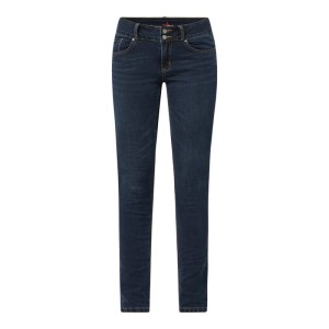 Jeansy o kroju slim fit z dodatkiem wiskozy model ‘Tummyless’
