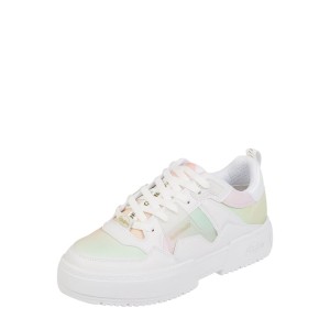 Sneakersy z materiału skóropodobnego