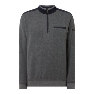 Bluza z kołnierzem z mieszanki bawełny