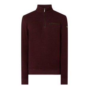 Bluza z kołnierzem z mieszanki bawełny