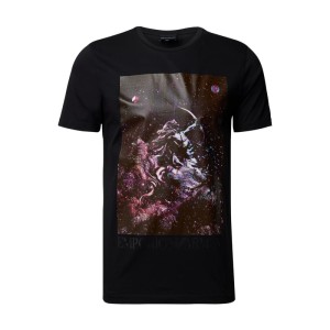 T-shirt z bawełny z nadrukiem z motywem