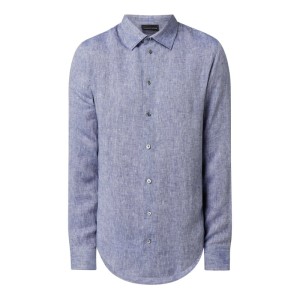 Koszula lniana o kroju slim fit