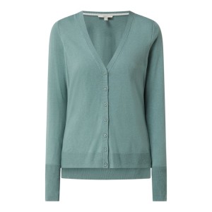 Kardigan z bawełny ekologicznej i wiskozy