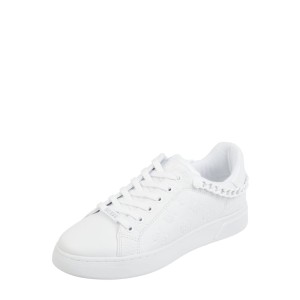 Sneakersy z materiału skóropodobnego