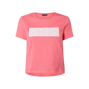 T-shirt krótki z błyszczącym efektem