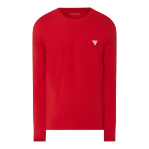 Bluzka z długim rękawem o kroju super slim fit z detalem z logo