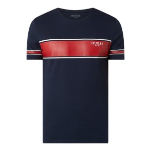 T-shirt o kroju slim fit z bawełny ekologicznej