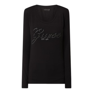 Bluzka z długim rękawem i nadrukiem z logo model ‘Raise’