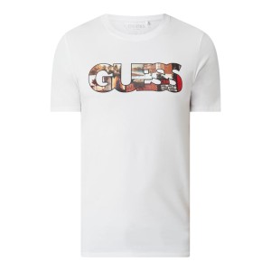 T-shirt o kroju slim fit z logo