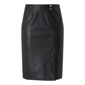 Spódnica z imitacji skóry model ‘Fiore’