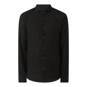 Koszula lniana o kroju slim fit model ‘Pejos’
