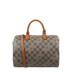 Torebka typu Bowling Bag ze wzorem z logo model ‘Aurora’