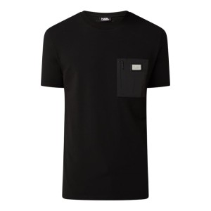 T-shirt z kieszenią na piersi